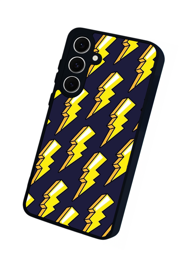 Samsung Galaxy A16 Uyumlu Simsek Tasarımlı Glossy Premium Kılıf