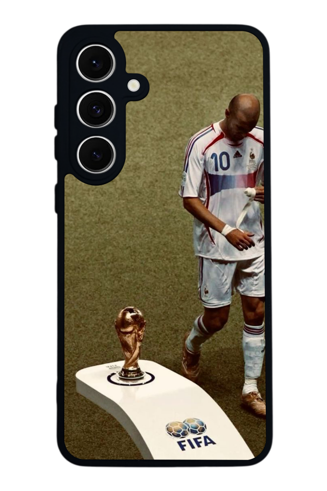 Samsung Galaxy S24 FE Uyumlu Zidane Tasarımlı Glossy Premium Kılıf