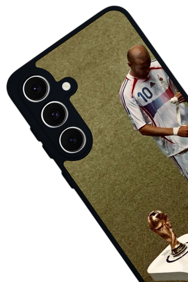 Samsung Galaxy S24 FE Uyumlu Zidane Tasarımlı Glossy Premium Kılıf