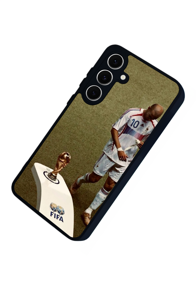 Samsung Galaxy S24 FE Uyumlu Zidane Tasarımlı Glossy Premium Kılıf