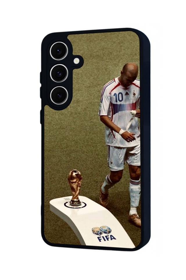 Samsung Galaxy S24 FE Uyumlu Zidane Tasarımlı Glossy Premium Kılıf