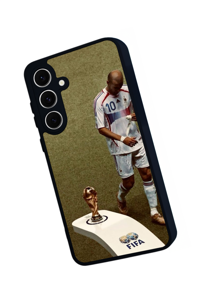 Samsung Galaxy S24 FE Uyumlu Zidane Tasarımlı Glossy Premium Kılıf