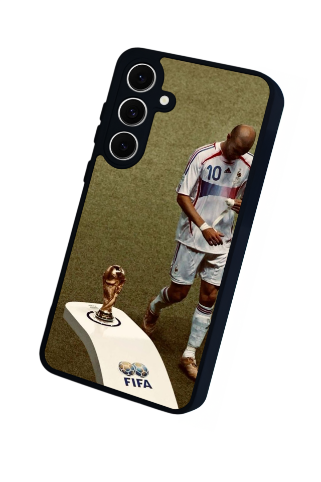 Samsung Galaxy S24 FE Uyumlu Zidane Tasarımlı Glossy Premium Kılıf