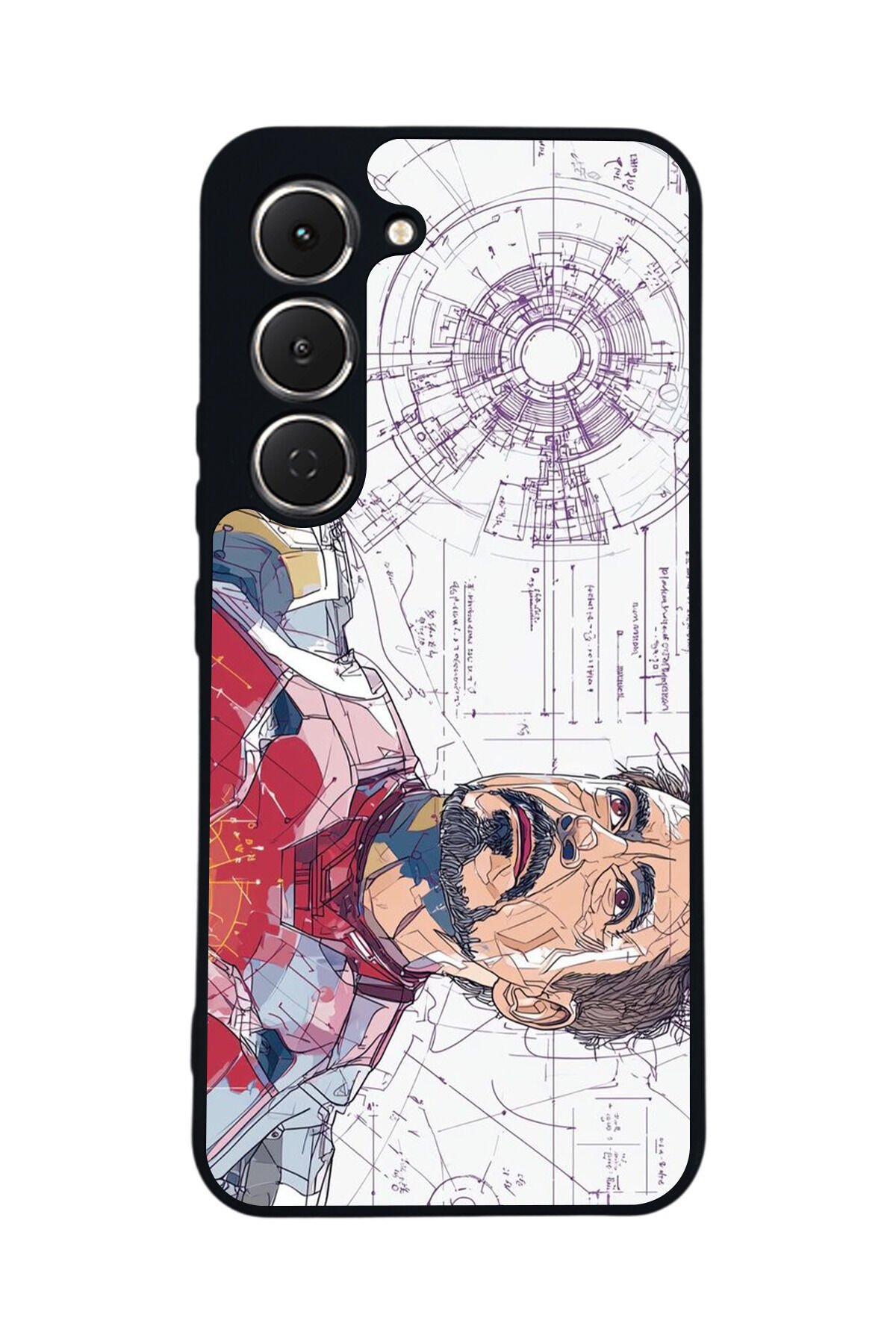 Tecno Spark 40 Pro Uyumlu Iron Man ( Demir Adam ) Tasarımlı Glossy Premium Kılıf