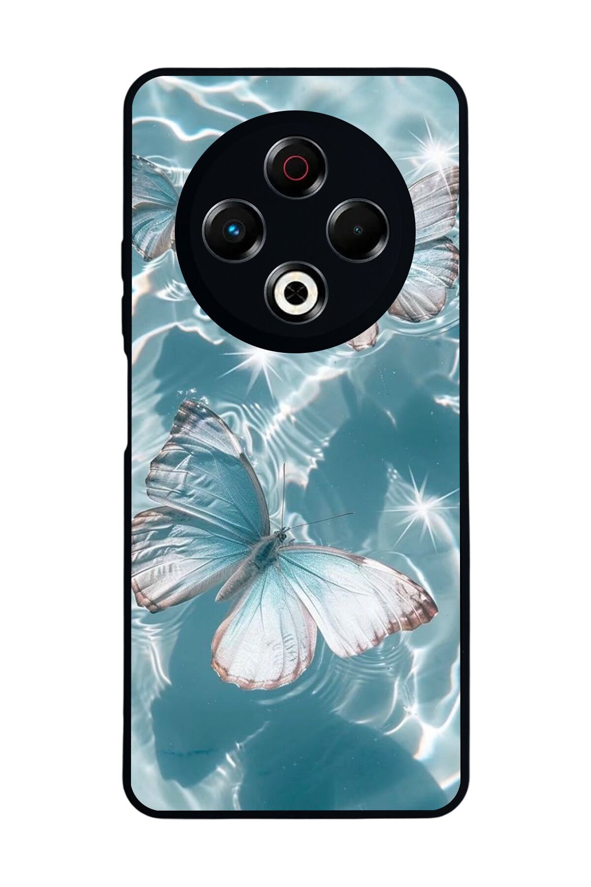 Tecno Spark 30 Uyumlu Kelebek Tasarımlı Glossy Premium Kılıf