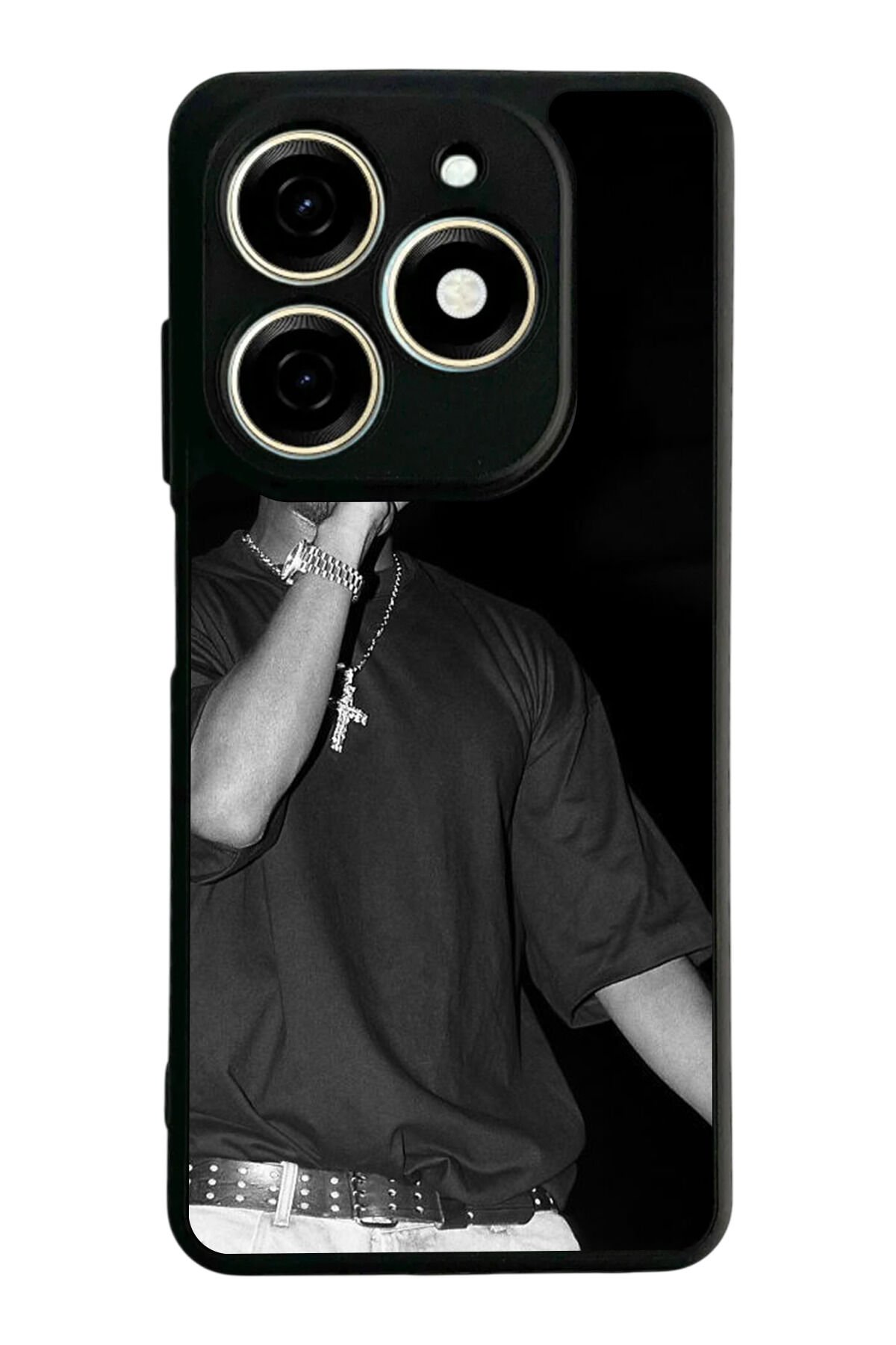 Infınıx Smart 8 Pro Uyumlu Tupac Tasarımlı Glossy Premium Kılıf