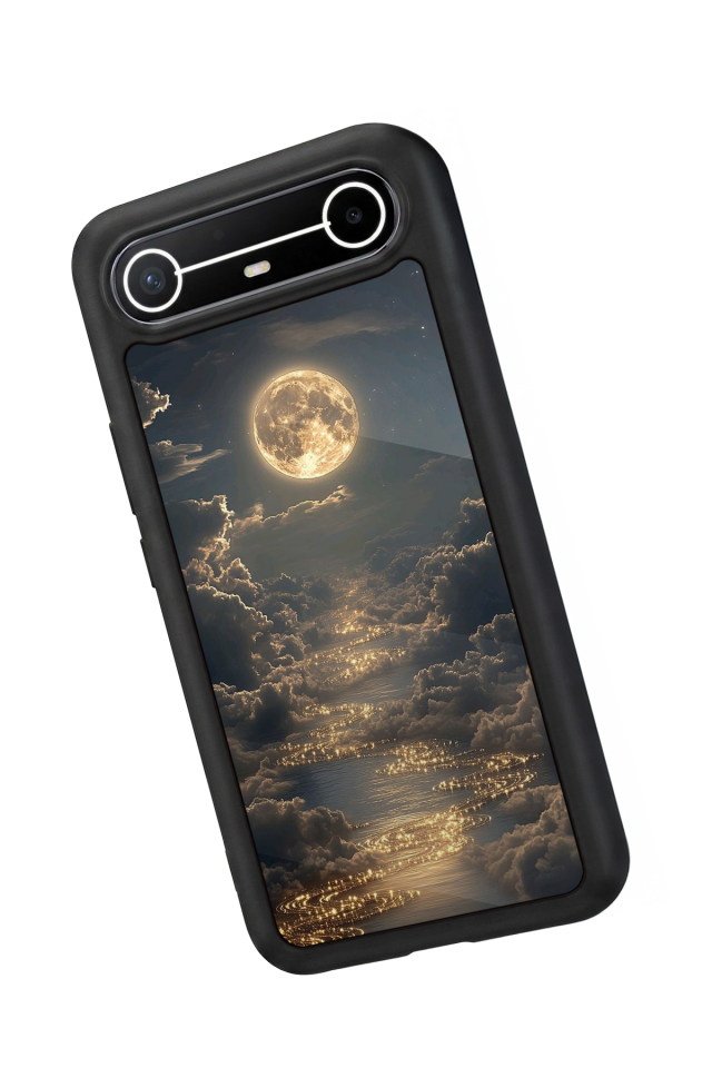 Tecno Spark Slim 5G Uyumlu Ay Tasarımlı Glossy Premium Kılıf