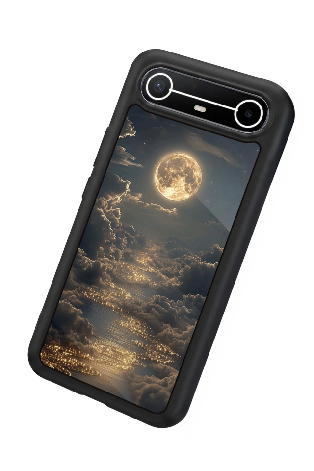 Tecno Spark Slim 5G Uyumlu Ay Tasarımlı Glossy Premium Kılıf