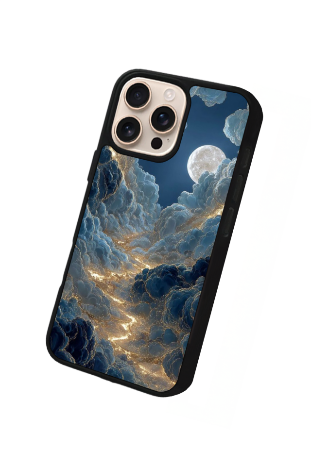 iPhone 16 Pro Max Uyumlu Ay Tasarımlı Glossy Premium Kılıf