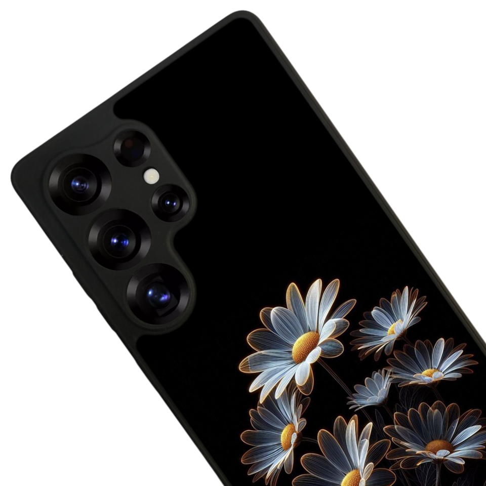 Samsung Galaxy S25 Ultra Uyumlu Cicek Tasarımlı Glossy Premium Kılıf