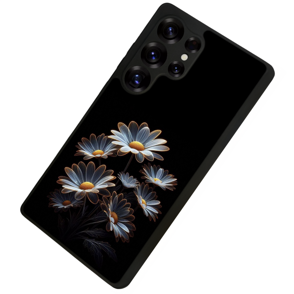 Samsung Galaxy S25 Ultra Uyumlu Cicek Tasarımlı Glossy Premium Kılıf
