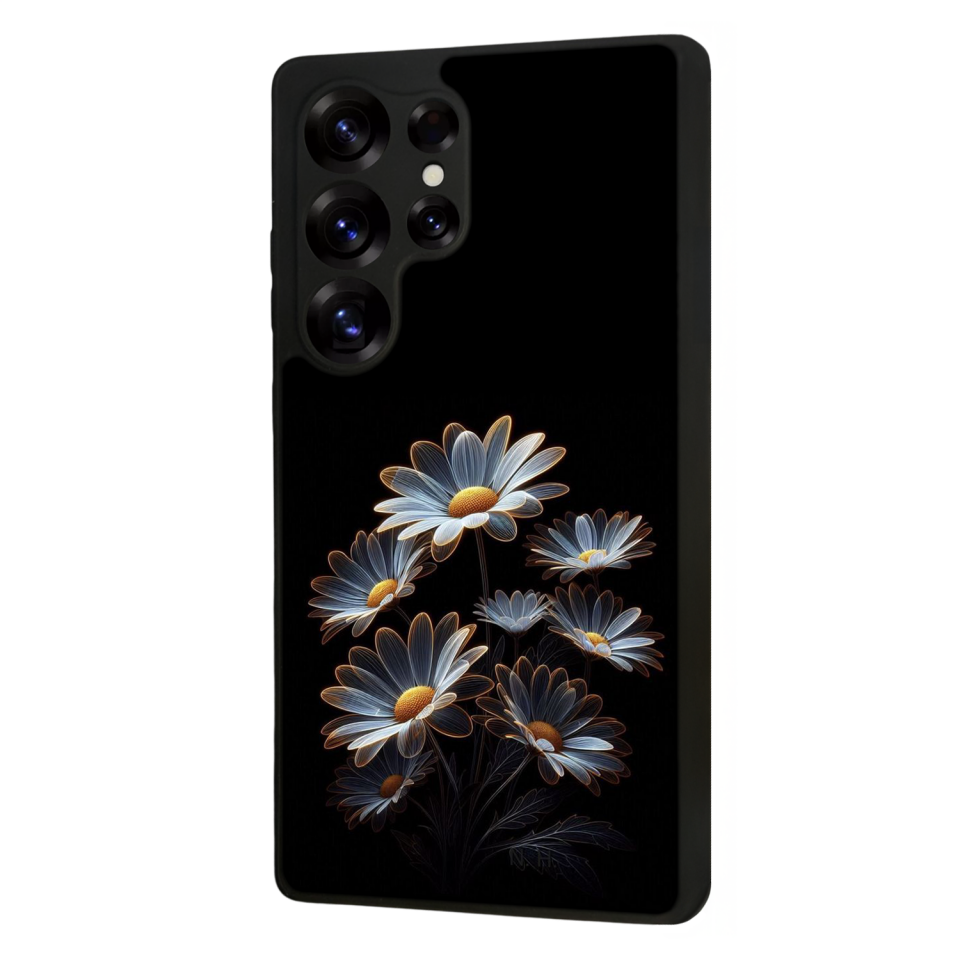 Samsung Galaxy S25 Ultra Uyumlu Cicek Tasarımlı Glossy Premium Kılıf