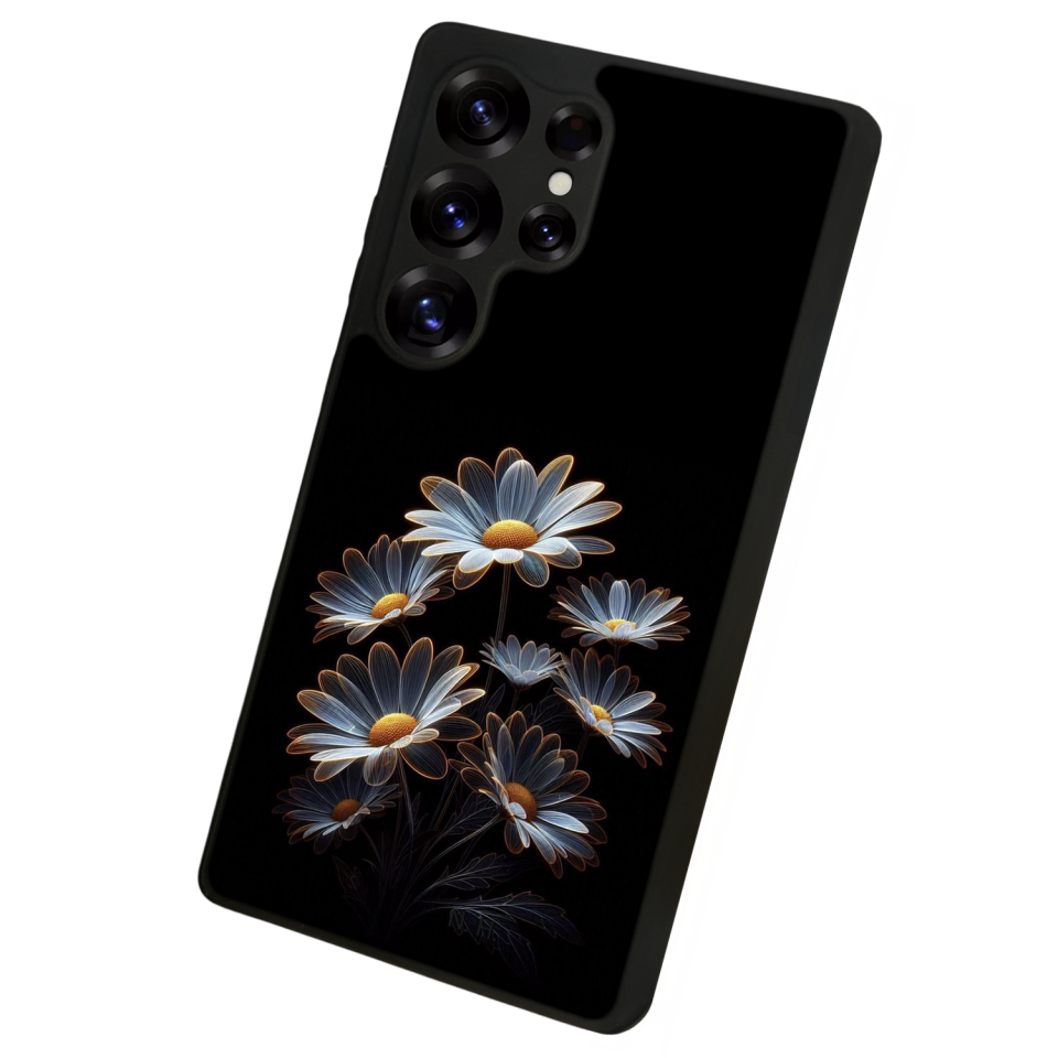 Samsung Galaxy S25 Ultra Uyumlu Cicek Tasarımlı Glossy Premium Kılıf