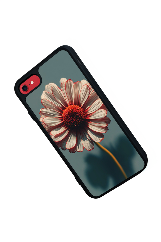 iPhone 8 Uyumlu Cicek Tasarımlı Glossy Premium Kılıf