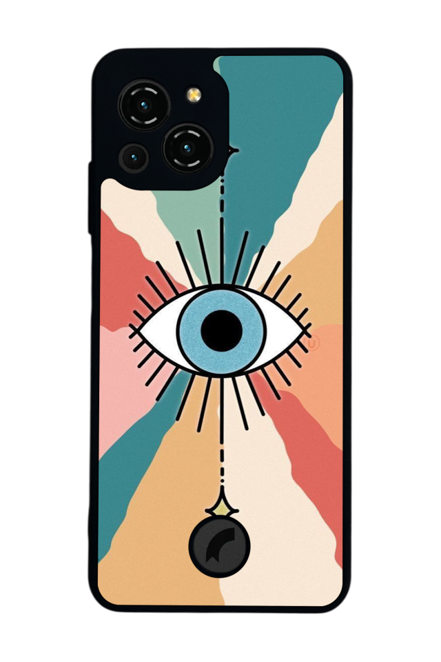 Reeder S23 Pro Max Uyumlu Göz Tasarımlı Glossy Premium Kılıf
