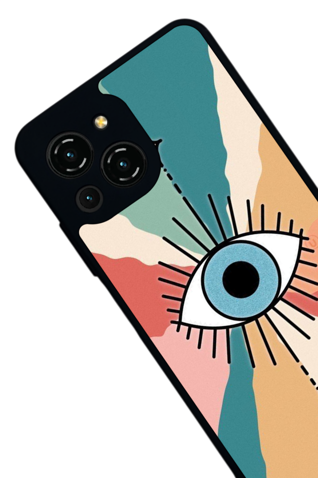 Reeder S23 Pro Max Uyumlu Göz Tasarımlı Glossy Premium Kılıf