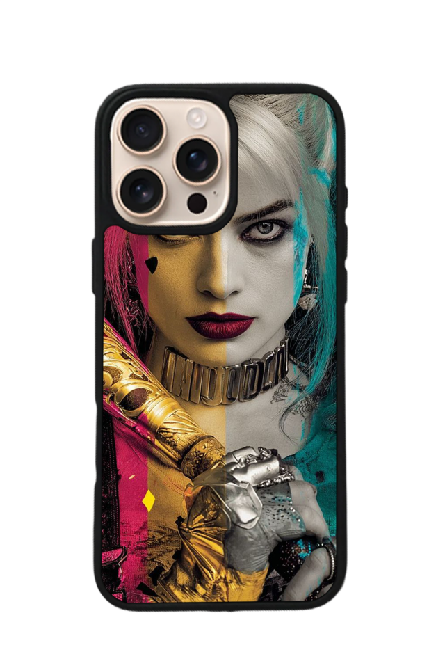 iPhone 15 Pro Max Uyumlu HarleyQueen Tasarımlı Glossy Premium Kılıf