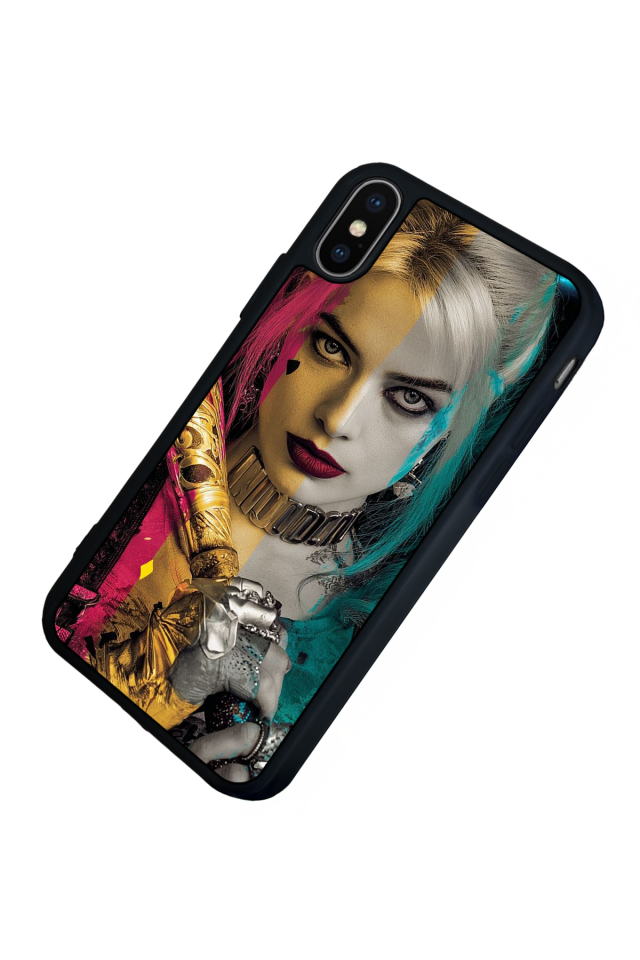 iPhone XS Max Uyumlu HarleyQueen Tasarımlı Glossy Premium Kılıf