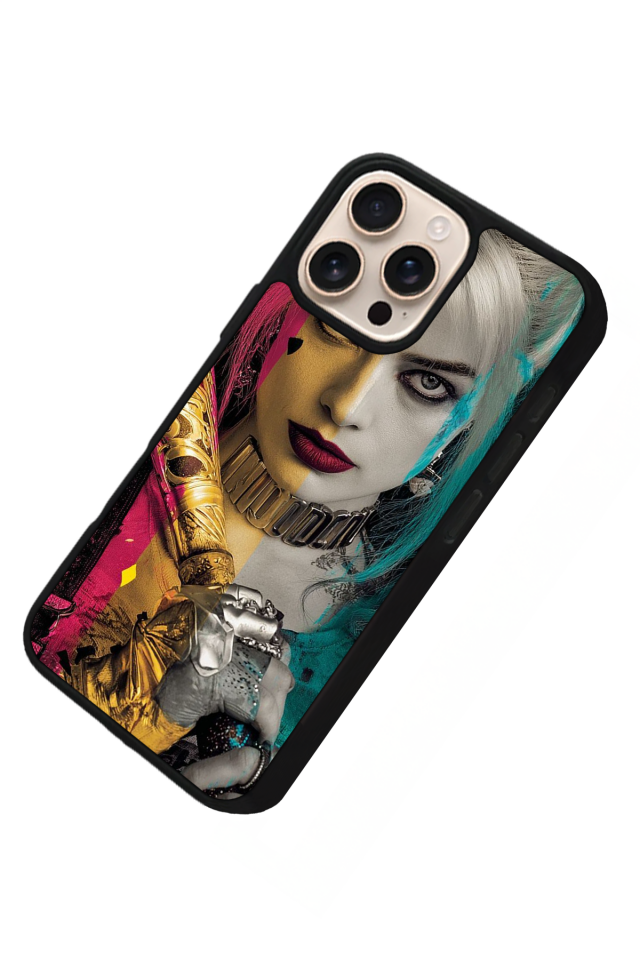 iPhone 15 Pro Max Uyumlu HarleyQueen Tasarımlı Glossy Premium Kılıf