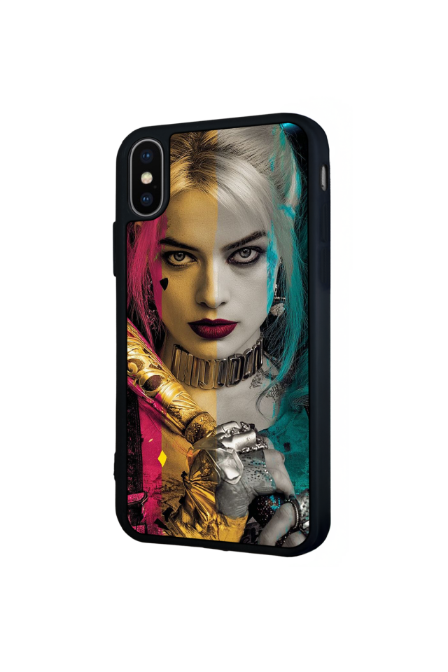 iPhone XS Max Uyumlu HarleyQueen Tasarımlı Glossy Premium Kılıf