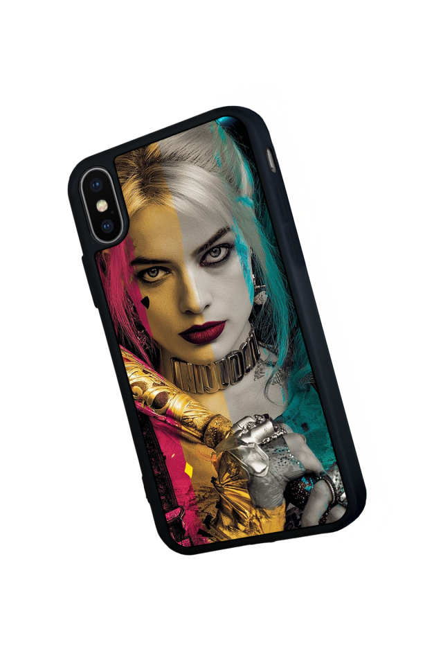 iPhone XS Max Uyumlu HarleyQueen Tasarımlı Glossy Premium Kılıf