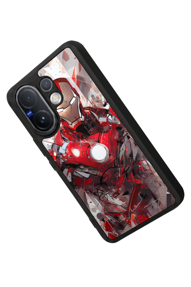 Vivo V60 Uyumlu Iron Man ( Demir Adam ) Tasarımlı Glossy Premium Kılıf