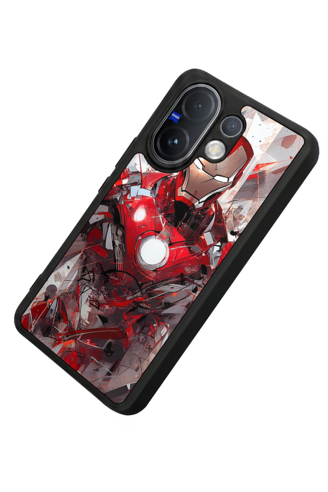 Vivo V60 Uyumlu Iron Man ( Demir Adam ) Tasarımlı Glossy Premium Kılıf