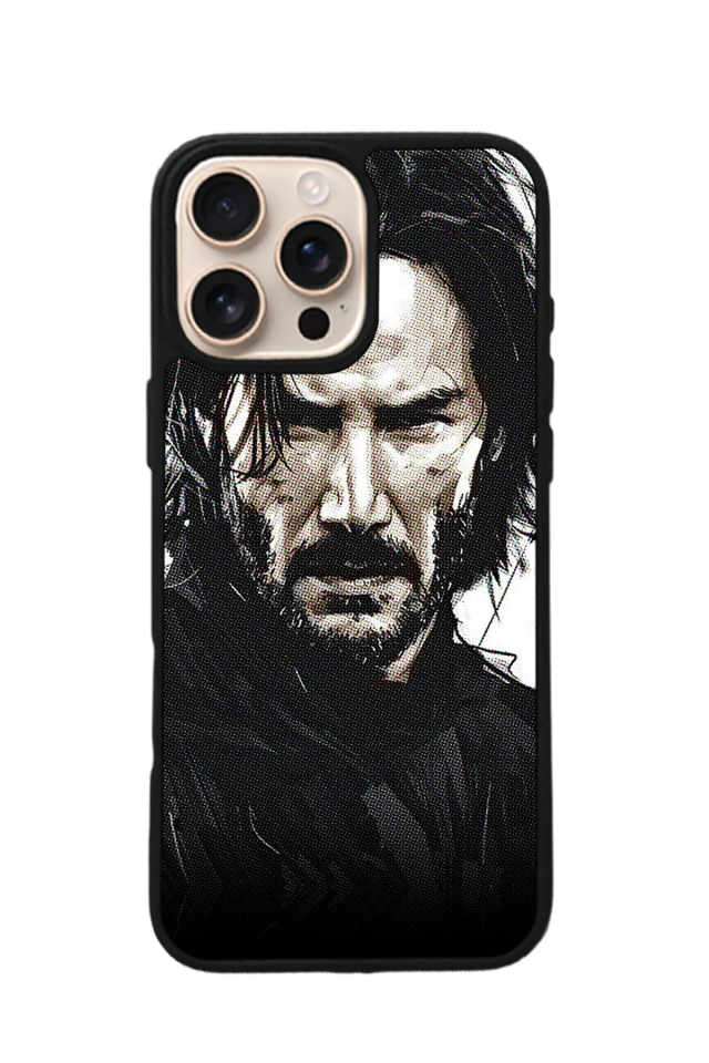 iPhone 16 Pro Uyumlu JohnWick Tasarımlı Glossy Premium Kılıf