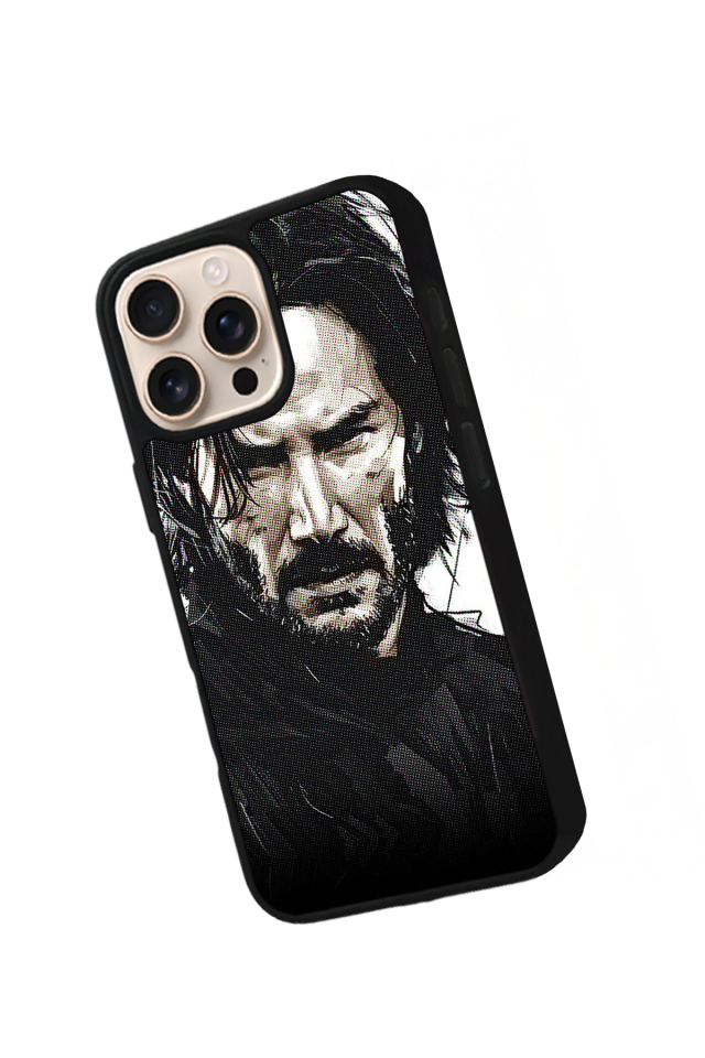 iPhone 16 Pro Uyumlu JohnWick Tasarımlı Glossy Premium Kılıf