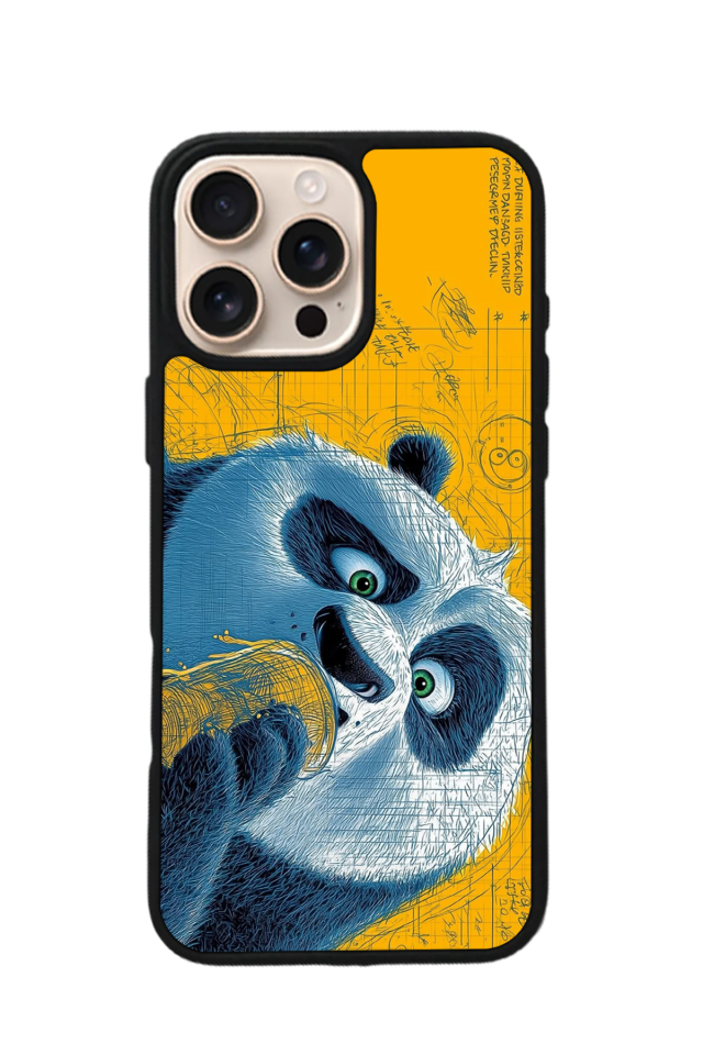 iPhone 16 Pro Max Uyumlu Kung Fu Panda Tasarımlı Glossy Premium Kılıf