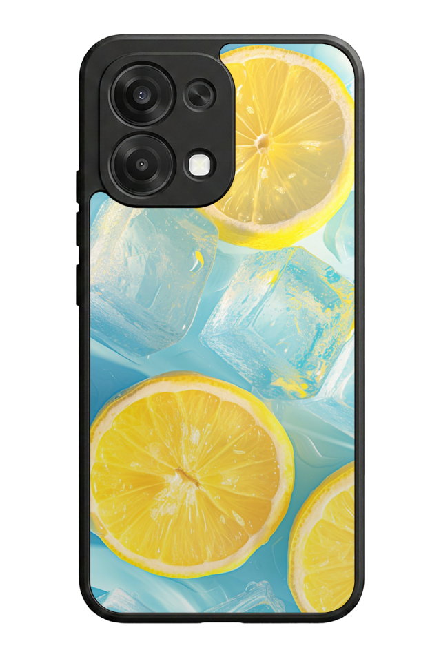 Oppo A6 Pro Uyumlu Limon Tasarımlı Glossy Premium Kılıf