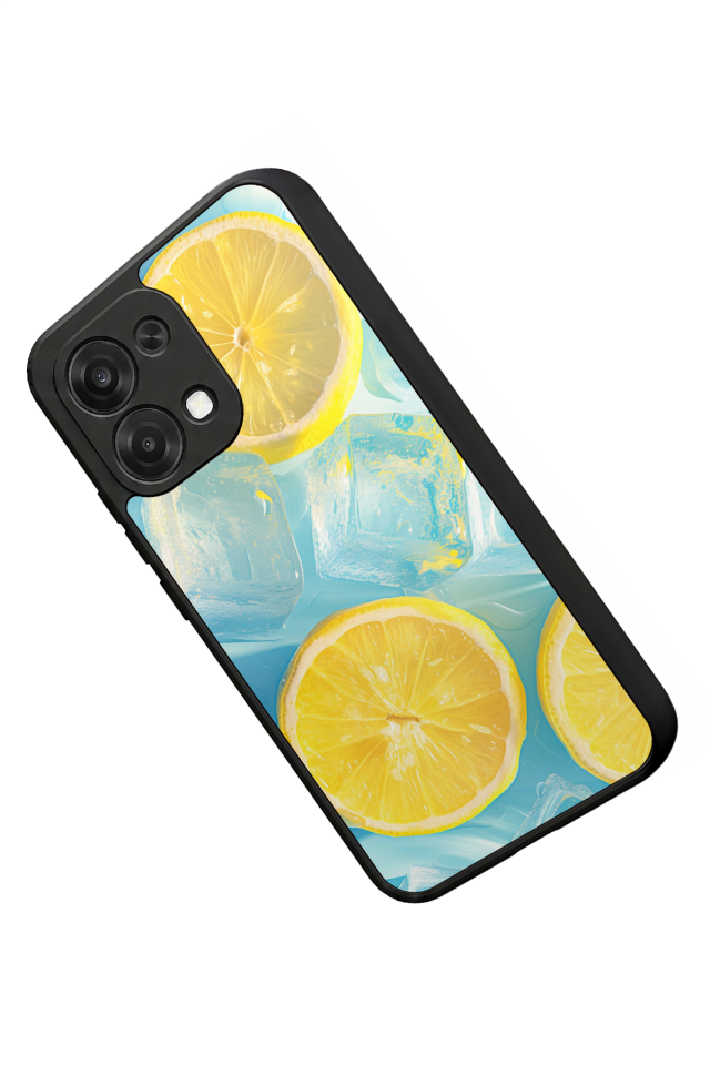 Oppo A6 Pro Uyumlu Limon Tasarımlı Glossy Premium Kılıf