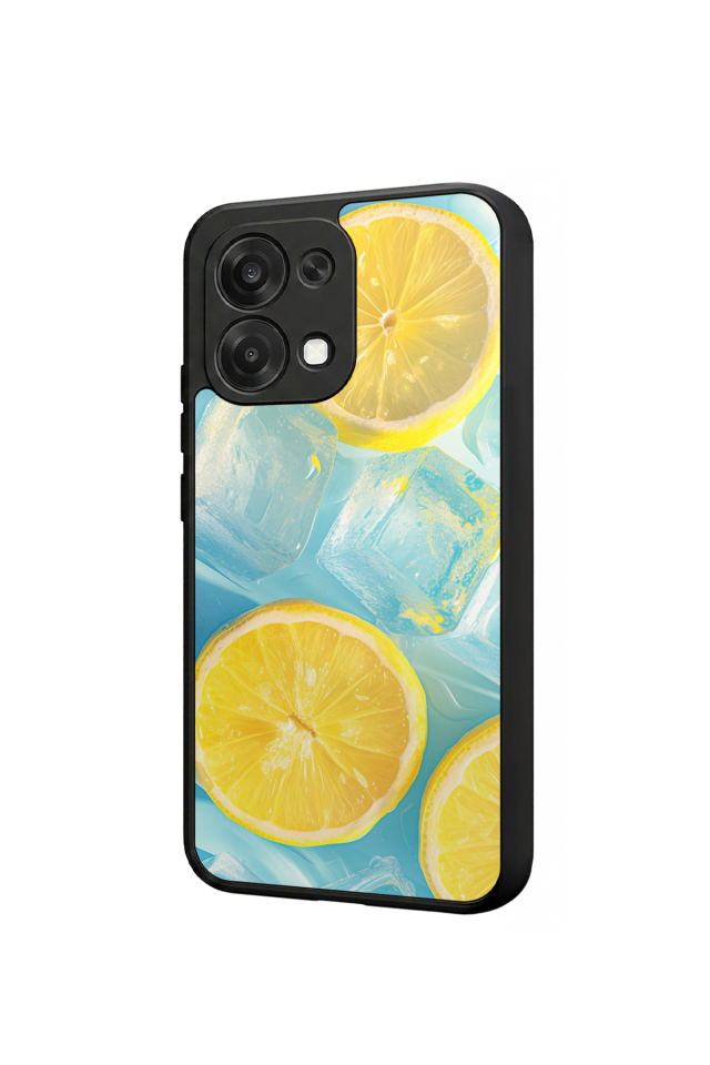 Oppo A6 Pro Uyumlu Limon Tasarımlı Glossy Premium Kılıf