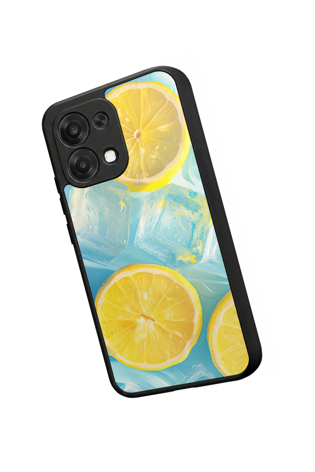 Oppo A6 Pro Uyumlu Limon Tasarımlı Glossy Premium Kılıf