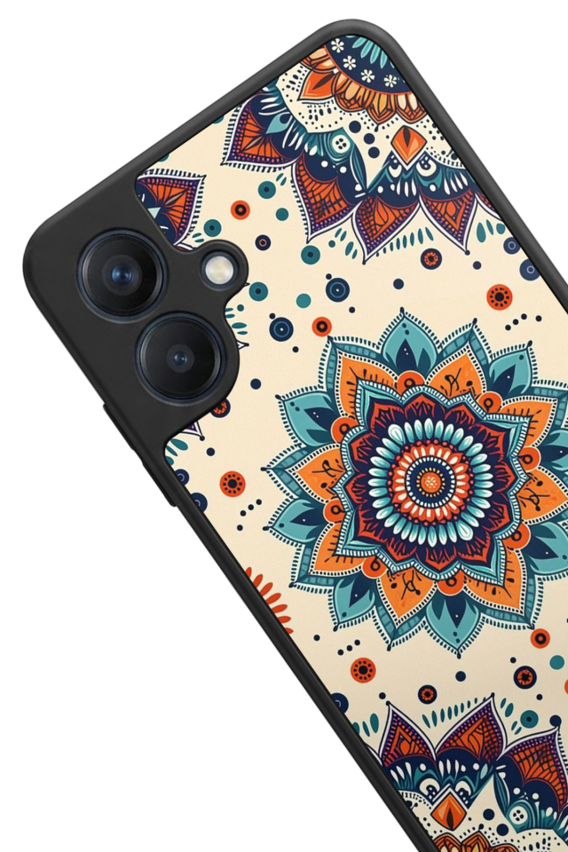 Samsung Galaxy A07 Uyumlu Mandaal Tasarımlı Glossy Premium Kılıf