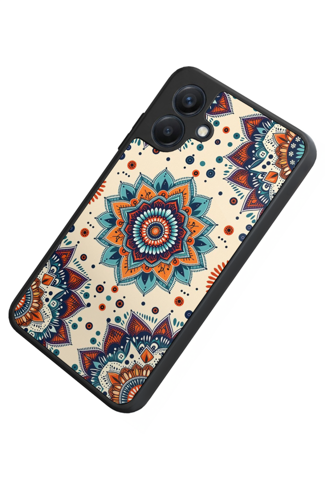 Samsung Galaxy A07 Uyumlu Mandaal Tasarımlı Glossy Premium Kılıf