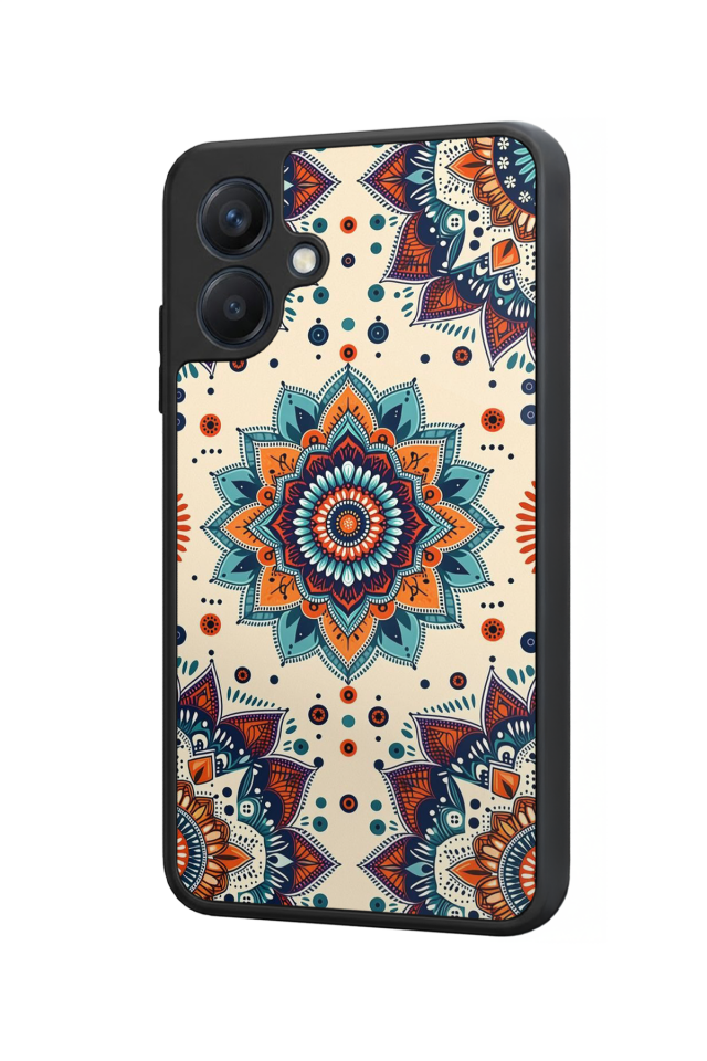 Samsung Galaxy A07 Uyumlu Mandaal Tasarımlı Glossy Premium Kılıf