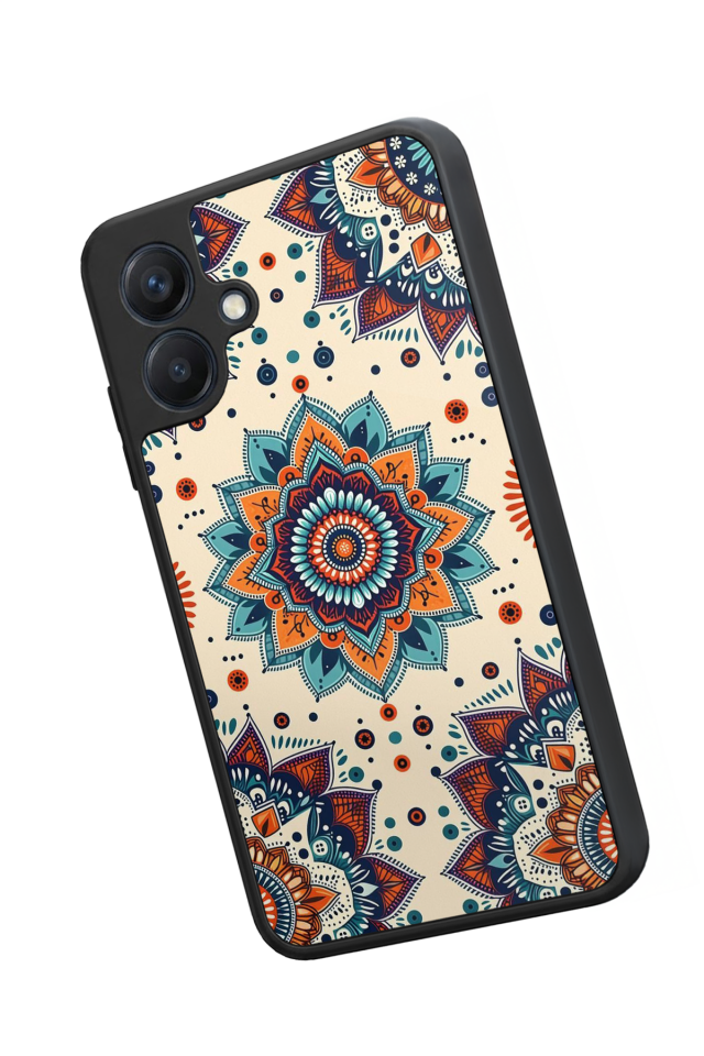 Samsung Galaxy A07 Uyumlu Mandaal Tasarımlı Glossy Premium Kılıf