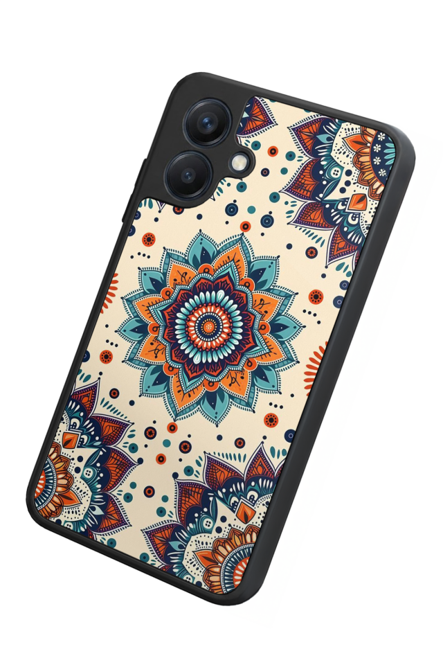 Samsung Galaxy A07 Uyumlu Mandaal Tasarımlı Glossy Premium Kılıf