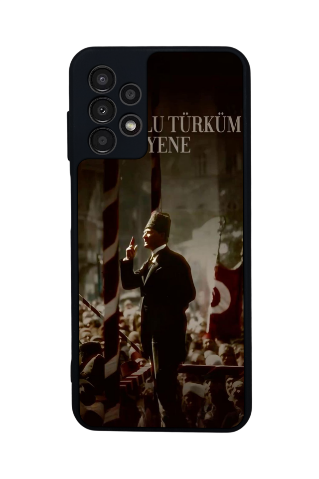 Samsung Galaxy A23 Uyumlu Mustafa Kemal Ataturk Tasarımlı Glossy Premium Kılıf