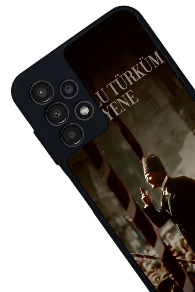 Samsung Galaxy A23 Uyumlu Mustafa Kemal Ataturk Tasarımlı Glossy Premium Kılıf