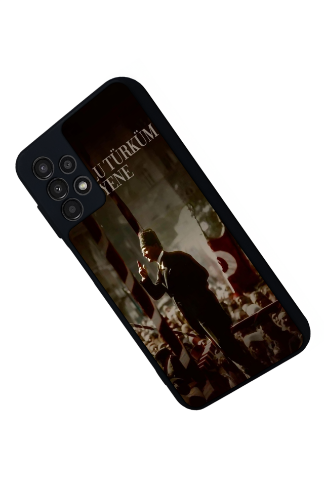 Samsung Galaxy A23 Uyumlu Mustafa Kemal Ataturk Tasarımlı Glossy Premium Kılıf