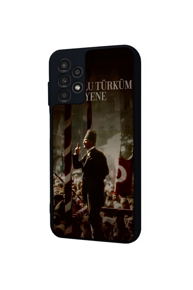 Samsung Galaxy A23 Uyumlu Mustafa Kemal Ataturk Tasarımlı Glossy Premium Kılıf
