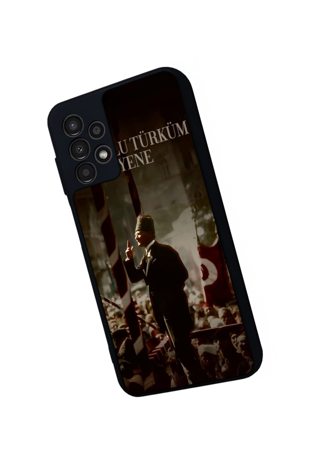 Samsung Galaxy A23 Uyumlu Mustafa Kemal Ataturk Tasarımlı Glossy Premium Kılıf