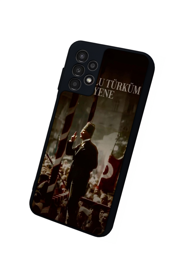 Samsung Galaxy A23 Uyumlu Mustafa Kemal Ataturk Tasarımlı Glossy Premium Kılıf
