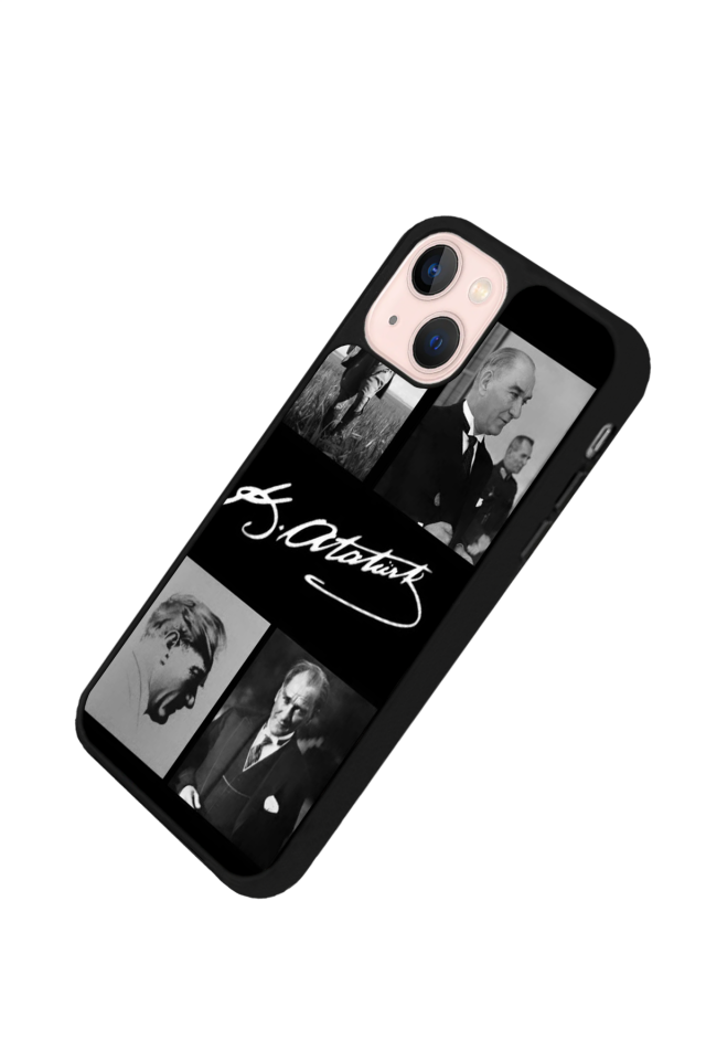 iPhone 14 Plus Uyumlu Mustafa Kemal Ataturk Tasarımlı Glossy Premium Kılıf