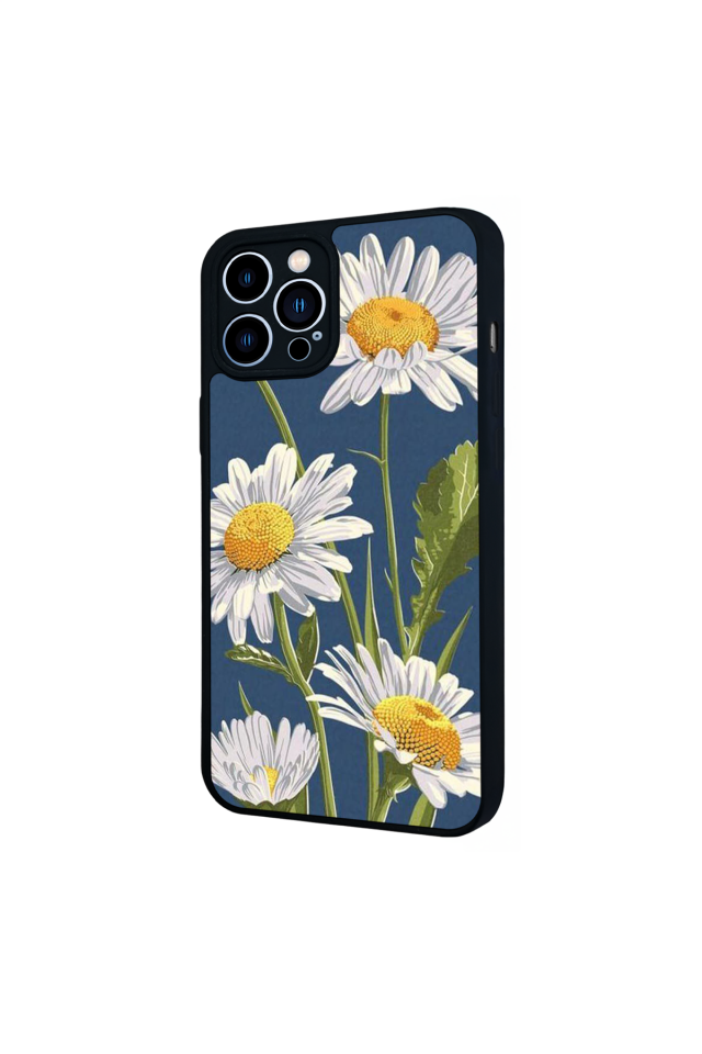 iPhone 13 Pro Max Uyumlu Papatya Tasarımlı Glossy Premium Kılıf
