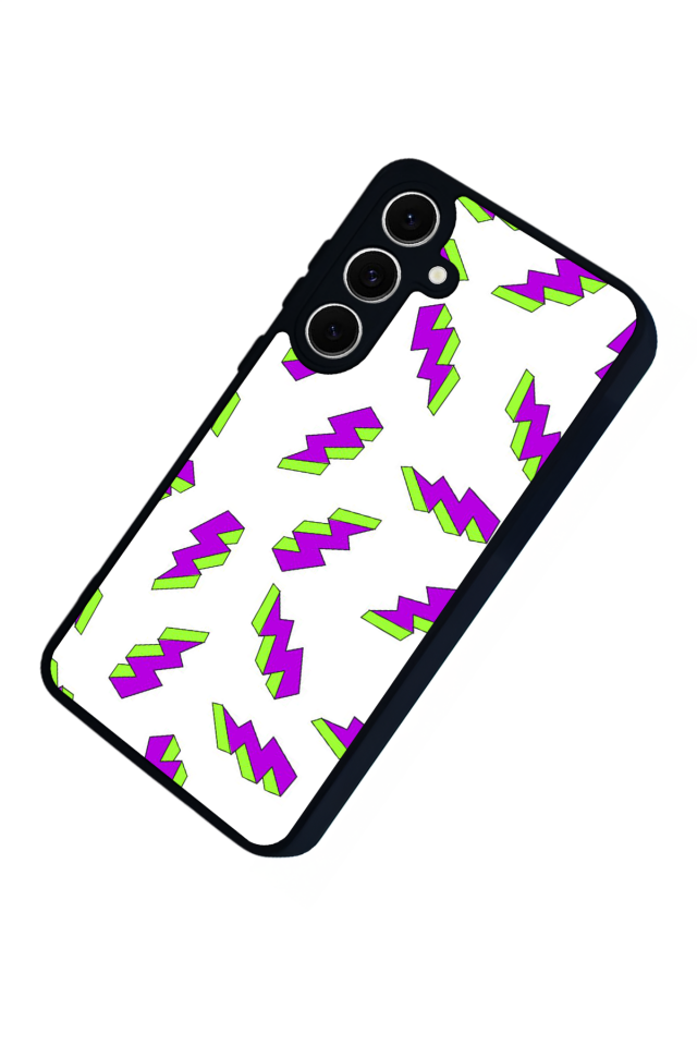 Samsung Galaxy A16 Uyumlu Simsek Tasarımlı Glossy Premium Kılıf