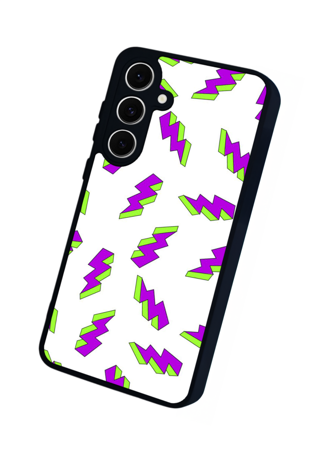 Samsung Galaxy A16 Uyumlu Simsek Tasarımlı Glossy Premium Kılıf