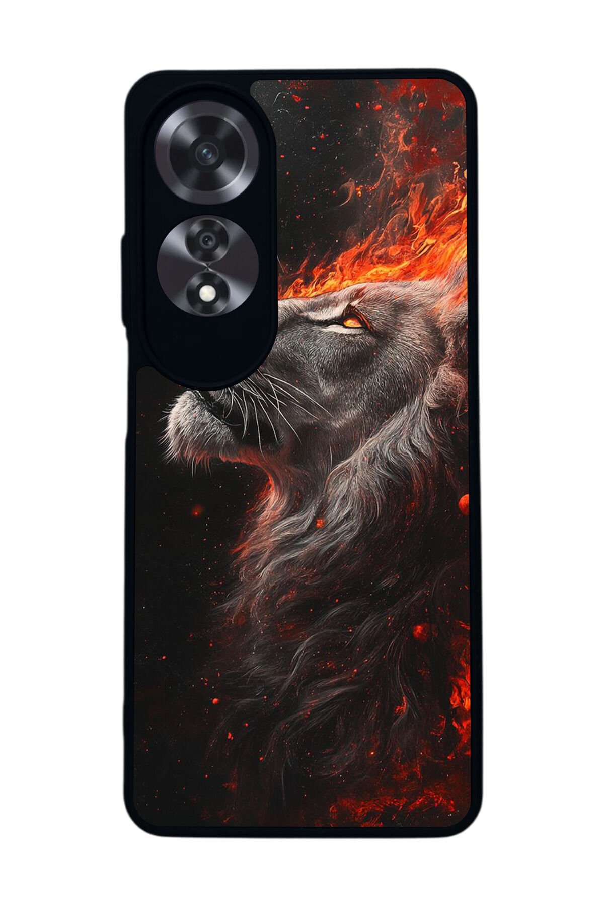 Oppo A60 Mat Siyah uyumlu Kılıf – Yumuşak Silikon, Koruyucu, Şok Emici Kapak
